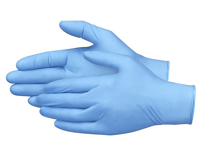 Blue Disposable Nitrile Gloves (50 pairs per box) LASH Vegas